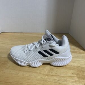 adidas‎ Pro Bounce 2018 Low Basketball Shoes White / Black US Men's 5